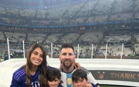Messi receives emotional support from his wife after international retirement announcement