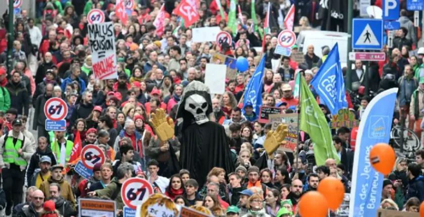 Los residentes de Bruselas protestan contra el ruido de los aviones sobre la capital belga