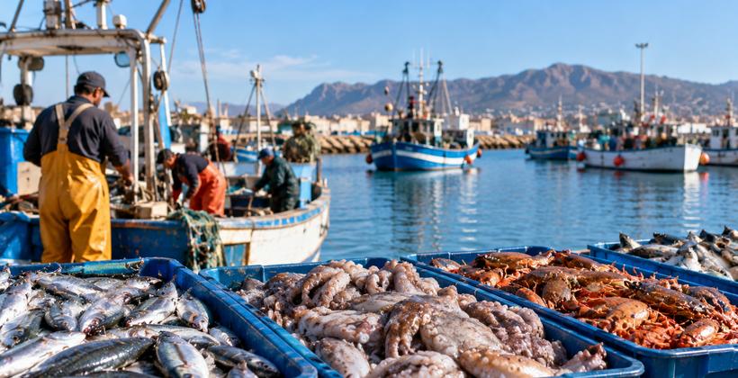Pêche à Nador : les débarquements reculent de 8% à fin août 2026