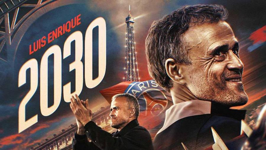 باريس سان جيرمان يجدد عقد مدربه لويس إنريكي حتى 2030