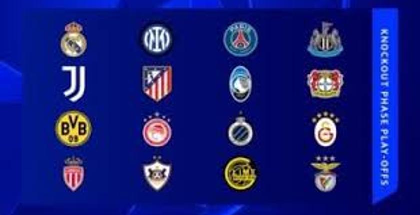 تعرف على المواجهات المحتملة في ملحق دور الـ16 من دوري أبطال أوروبا