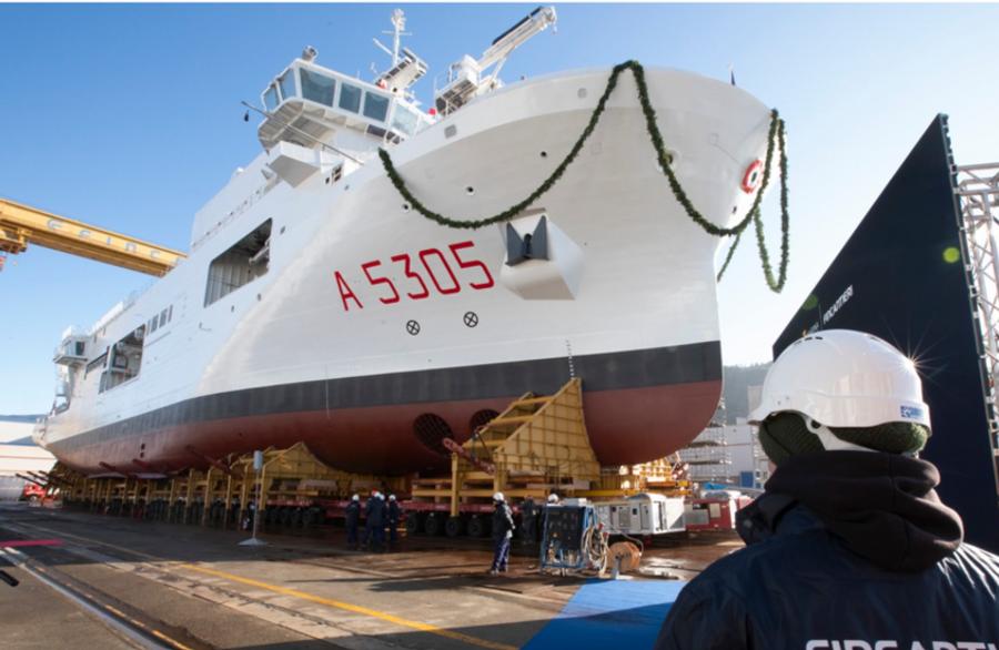 L'Italia vara una nuova nave per la ricerca marina