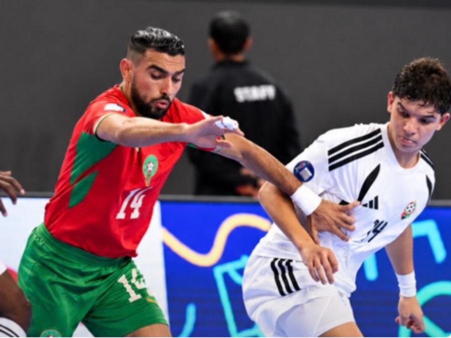 أسود القاعة يكتسحون المنتخب الليبي بسداسية