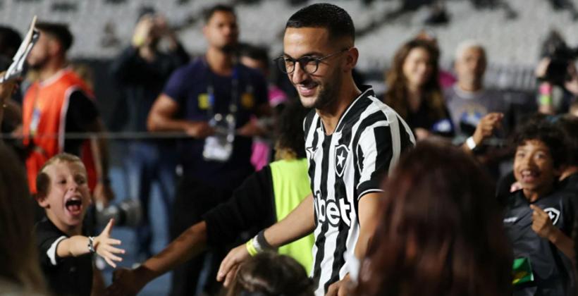 Efeito Ziyech impulsiona crescimento nas redes sociais do Botafogo no Marrocos