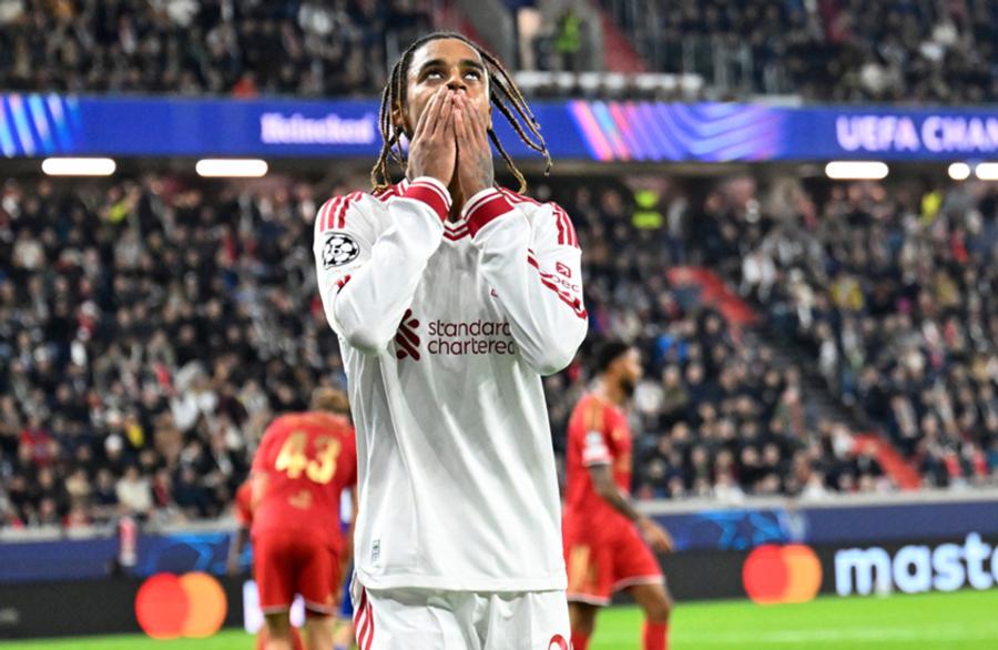 Bradley Barcola named Champions League player of the week after Liverpool hat-trick