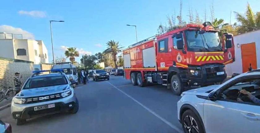 Casablanca : un incendie se déclare dans un café abandonné près du parc Sindibad à Aïn Diab