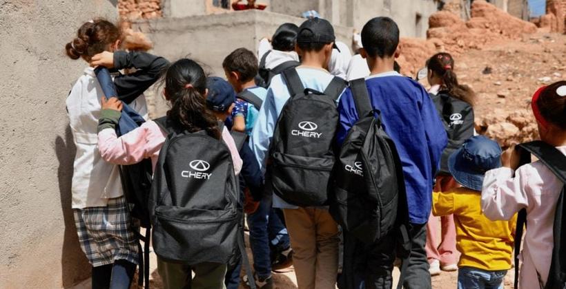 Chery Morocco and Bouchra Baibanou Bring School Supplies to 230 Children in Al Haouz