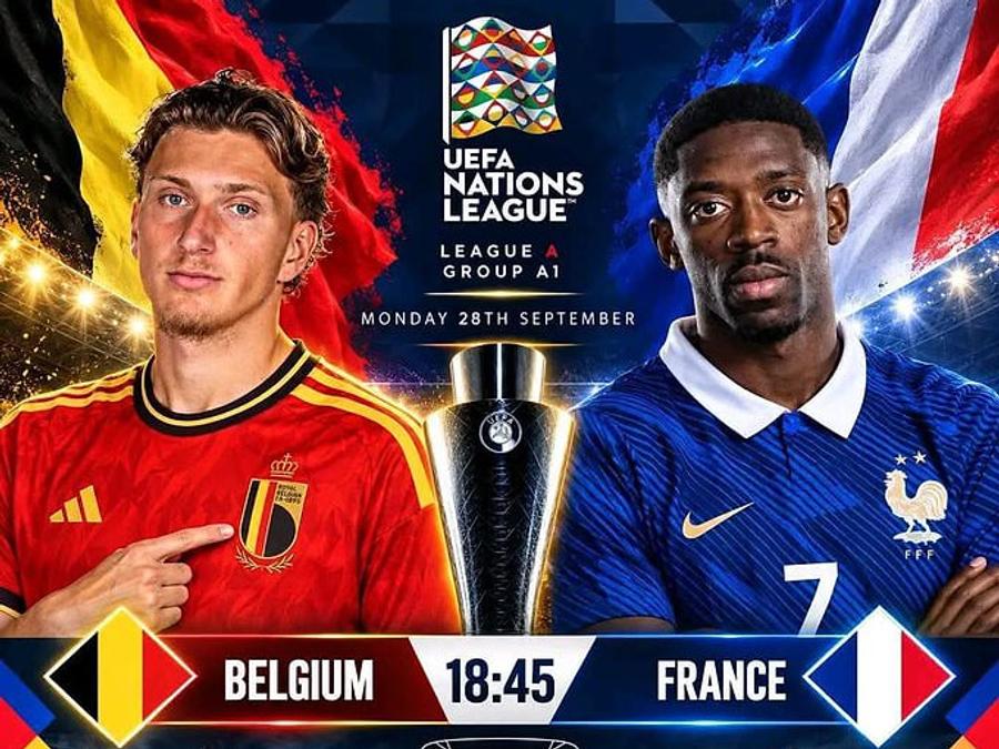 قمة مثيرة بين فرنسا وبلجيكا في دوري الأمم الأوروبية
