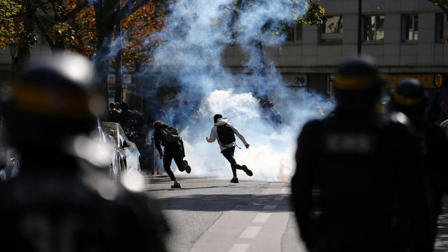 French high school protests spread nationwide as tensions rise