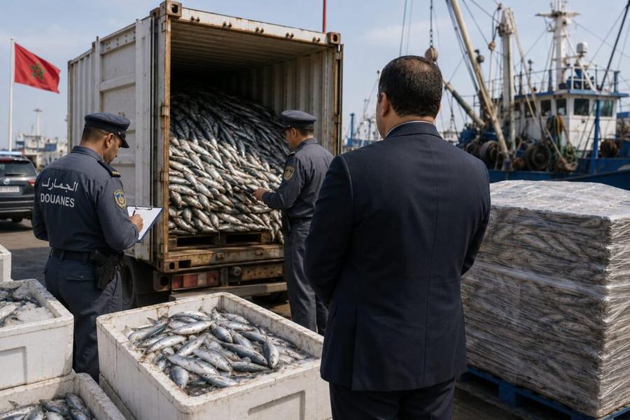 الجمارك تحبط تصدير 20 طنا من السردين بأكادير