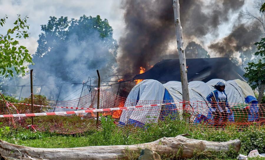 Ebola treatment center burned as Congo burial clashes escalate
