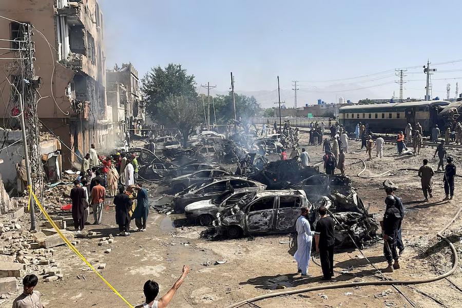 Powerful explosion near railway track injures dozens in Pakistan’s Quetta
