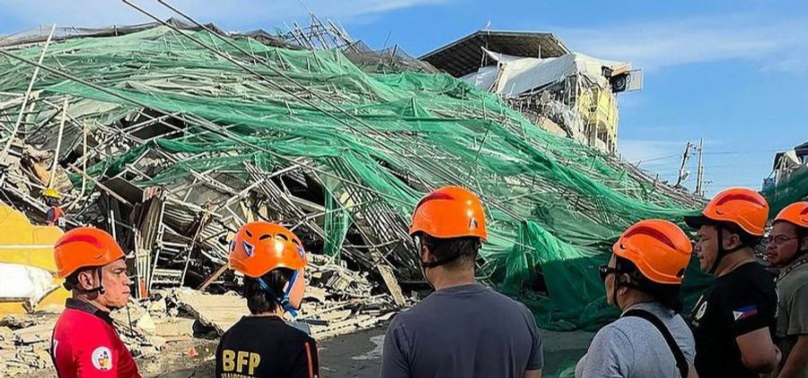 Dozens rescued after building collapse in the Philippines