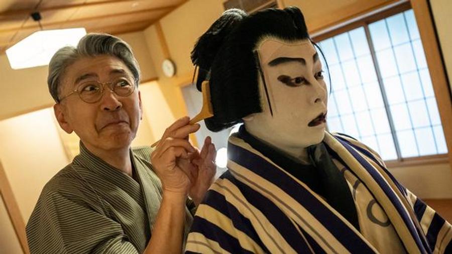 Las pelucas, elemento esencial del teatro kabuki japonés tradicional