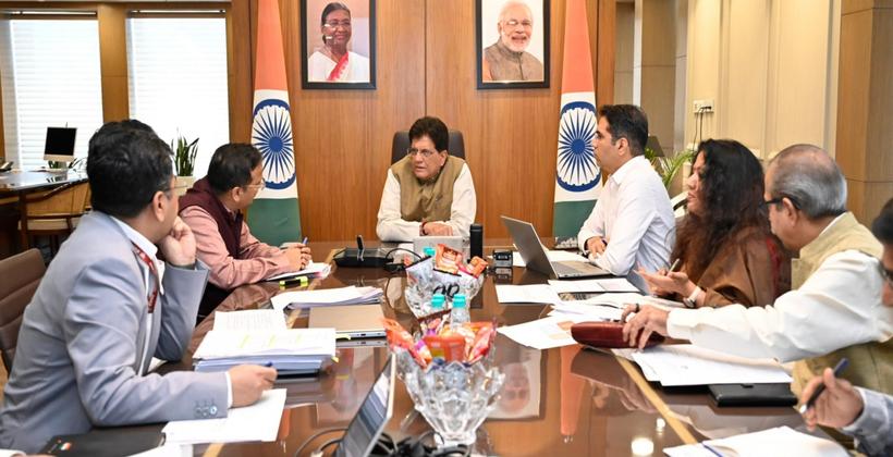 भारतीय कृषि निर्यात के लिए वैश्विक बाजार पहुंच को मजबूत करने हेतु पीयूष गोयल ने बैठक की अध्यक्षता की।