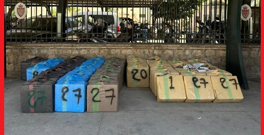 تنسيق أمني يحبط تهريب 4 أطنان من الحشيش