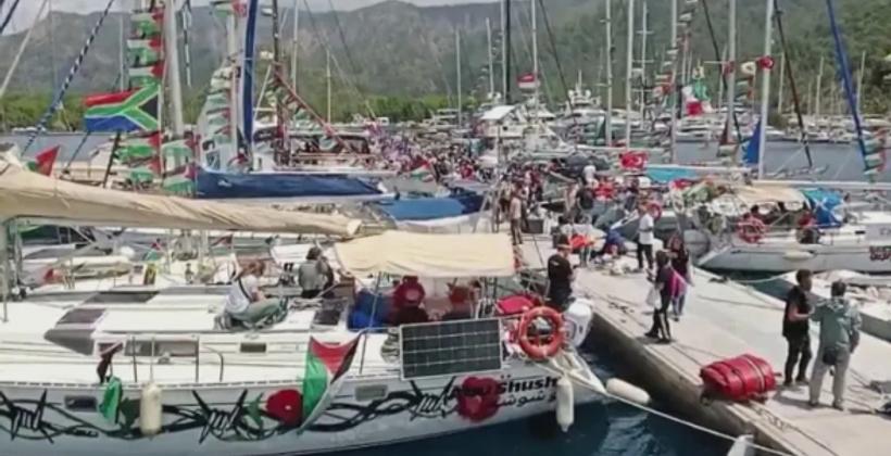 “Direniş Filosu” Kapsamında 54 Gemi ve 500'den Fazla Aktivist Gazze'ye Doğru Yola Çıktı