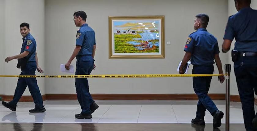 Filipinas suspende al jefe de seguridad del Senado tras un tiroteo y la fuga de un político buscado por la CPI