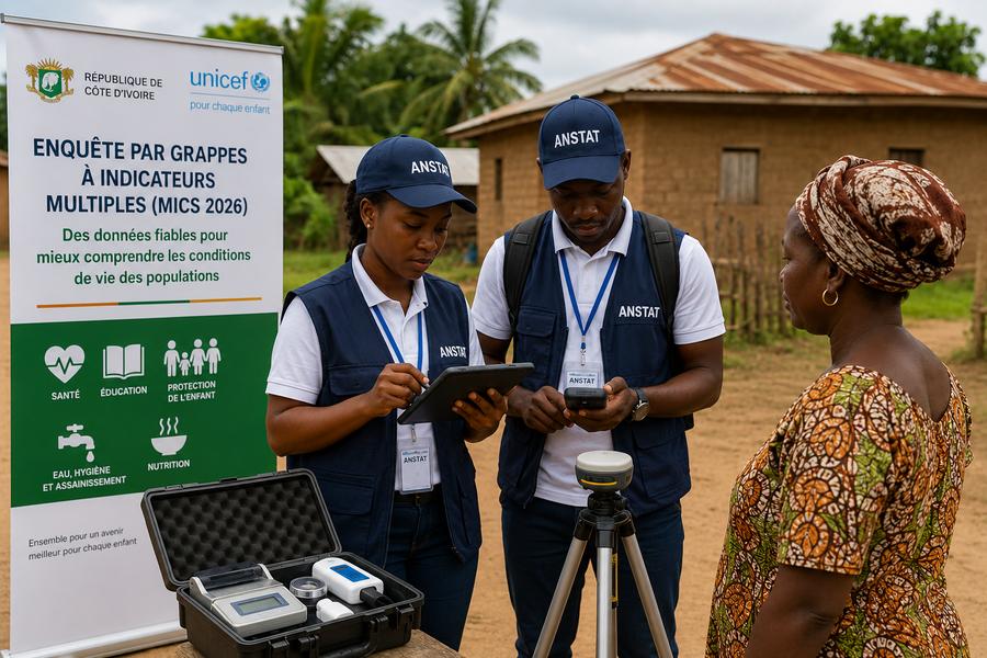 La Côte d’Ivoire lance une vaste enquête nationale pour actualiser ses indicateurs sociaux