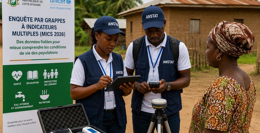 La Côte d’Ivoire lance une vaste enquête nationale pour actualiser ses indicateurs sociaux