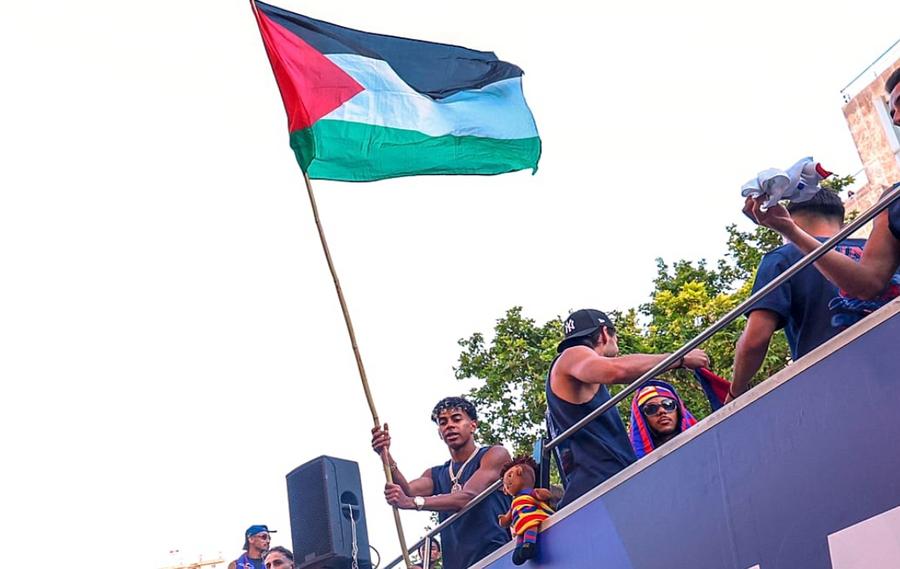 Hansi Flick says Yamal decision over palestine flag gesture