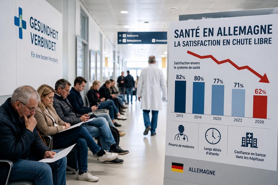 Allemagne : la confiance dans le système de santé atteint son plus bas niveau depuis quinze ans