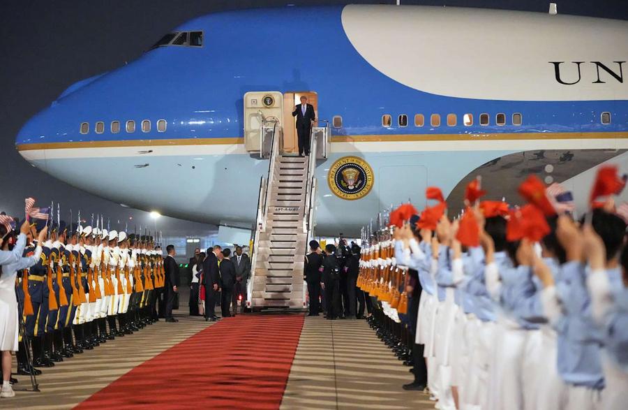 Trump arrives in Beijing for high stakes talks with Xi