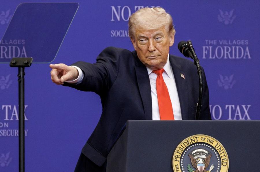 Trump ⵉⵄⴰⵡⴻⴷ ⵉⵡⴻⴽⴽⴻⴷⴷ ⴰⴷⴷⵓⴷ ⵏ ⵢⵉⵡⵓⵏⴰⴽ ⵢⴻⴷⴷⵓⴽⴽⵍⴻⵏ ⵎⴳⴰⵍ ⵢⴻⵎⵔⵉⴳⴻⵏ ⴰⵖⵙⵉⵢⴻⵏ ⵏ ⵉⵕⴰⵏ