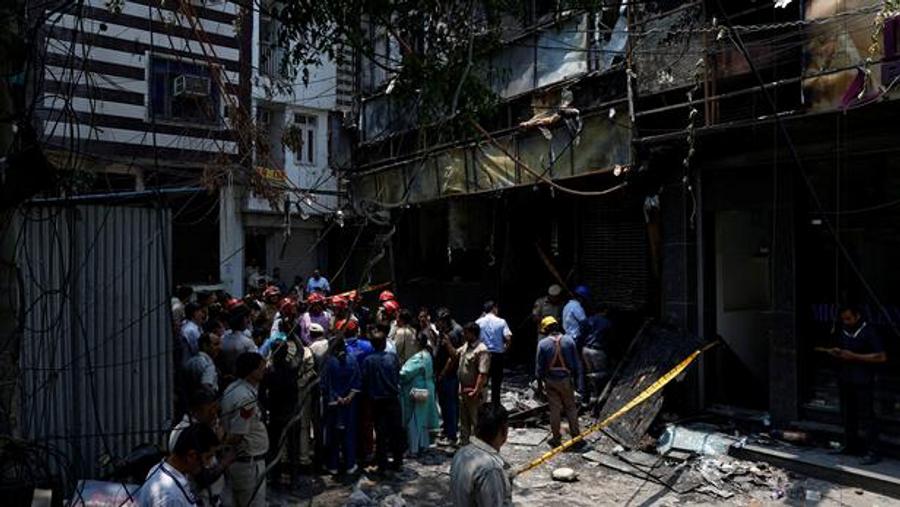 Hotel owner arrested after deadly fire in New Delhi