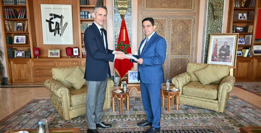 Maroc-France : le nouvel ambassadeur français remet ses lettres de créance à Nasser Bourita