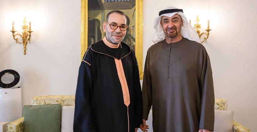 SM le Roi Mohammed VI reçu par Son Altesse Cheikh Mohammed Ben Zayed Al Nahyane à Rabat