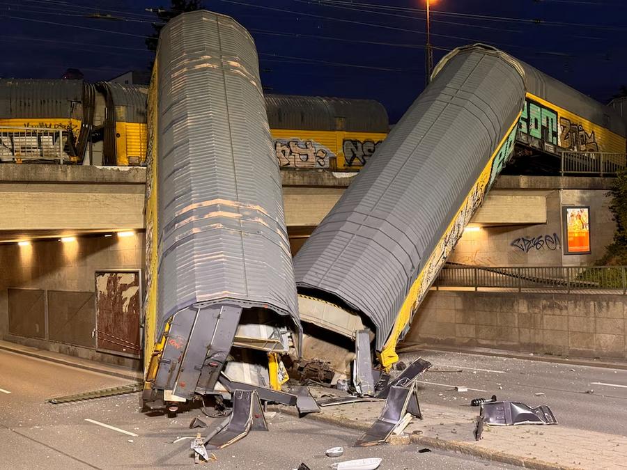 One dead after freight train collision causes derailment in Munich