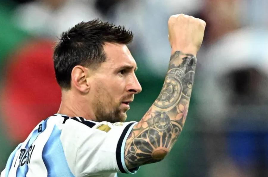 Lionel Messi ⵢⵓⵖⴰⵍ ⴷ ⴰⵎⵢⵓⵔⴰⵔ ⴰⵎⴻⵇⵔⴰⵏ ⴰⴽⴽ ⵏ ⵢⵉⵙⵡⴰⵏ ⴷⴻⴳ ⵓⵎⴻⵣⵔⵓⵢ ⵏ ⵜⴻⵇⴱⵓⵛⵜ ⵏ ⵓⵎⴰⴹⴰⵍ