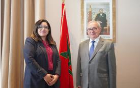 بنعزيز تلتقي نظيرها البرتغالي 