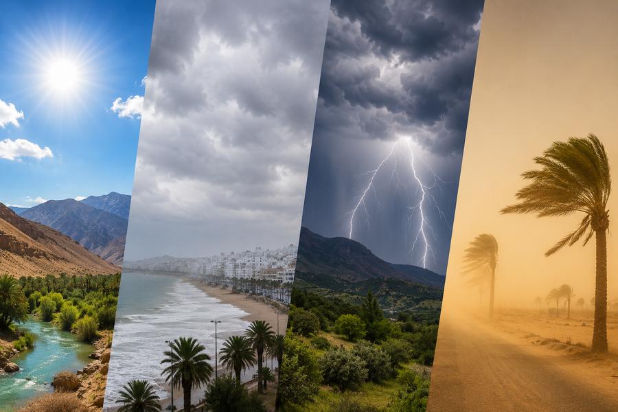 Prévisions météo : fortes chaleurs dans l’Est du Maroc et orages attendus sur les reliefs
