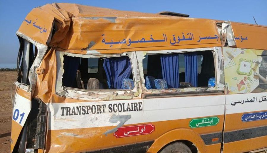 حادث خطير لحافلة للنقل المدرسي يخلف وفيات وإصابات