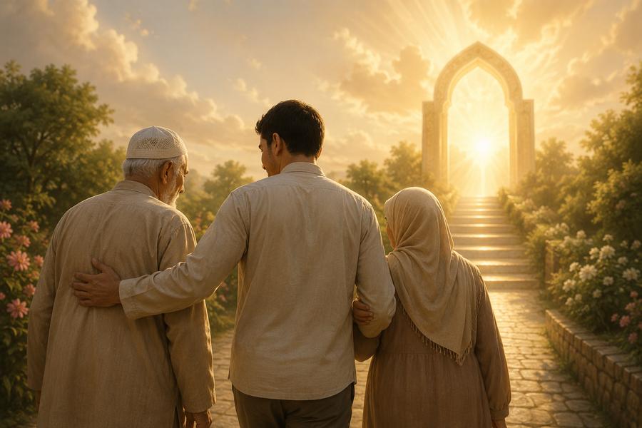 بر الوالدين طريق إلى رضا الله