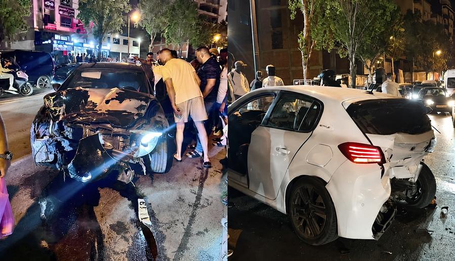 إصابة 6 أشخاص في اصطدام قوي خلال احتفالات فوز المنتخب بطنجة