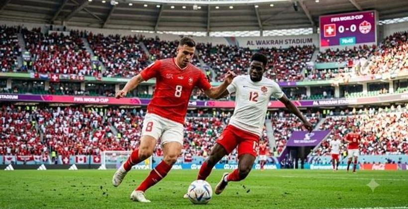 كندا تسقط أمام سويسرا  ويتأهلان إلى دور الـ 32