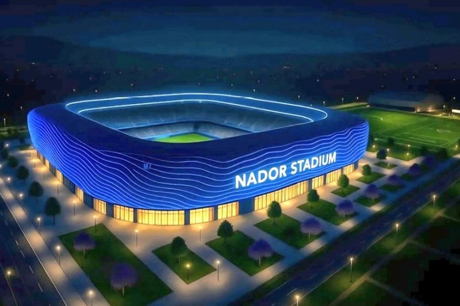 الملعب الجديد بالناظور يدخل مرحلة الإنجاز الأولي