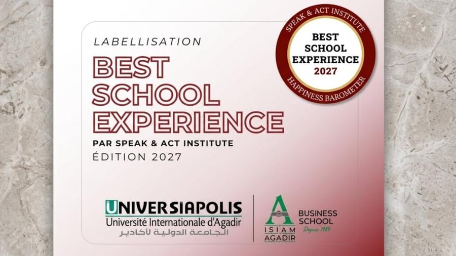 ISIAM Business School distinguée par le label « Best School Experience »