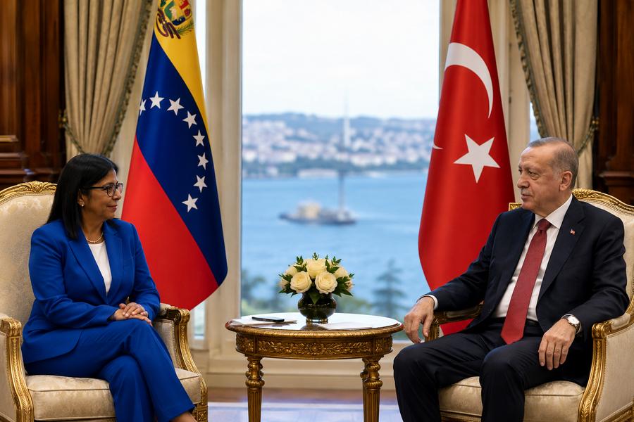 Erdogan reçoit Delcy Rodriguez pour relancer la coopération économique entre Ankara et Caracas