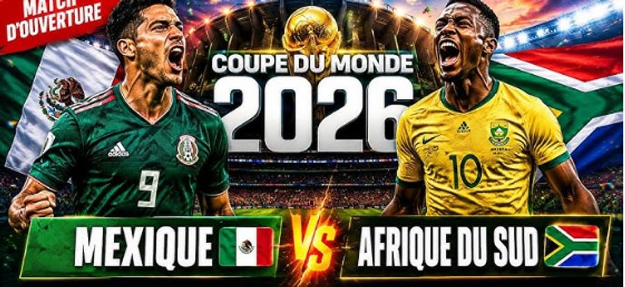 موعد مباراة افتتاح كأس العالم 2026 بين المكسيك وجنوب أفريقيا