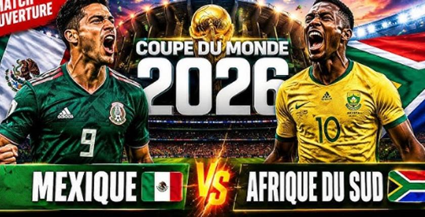 موعد مباراة افتتاح كأس العالم 2026 بين المكسيك وجنوب أفريقيا