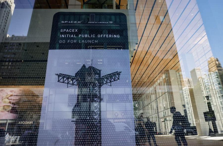 Caída global de acciones por salida a bolsa de SpaceX