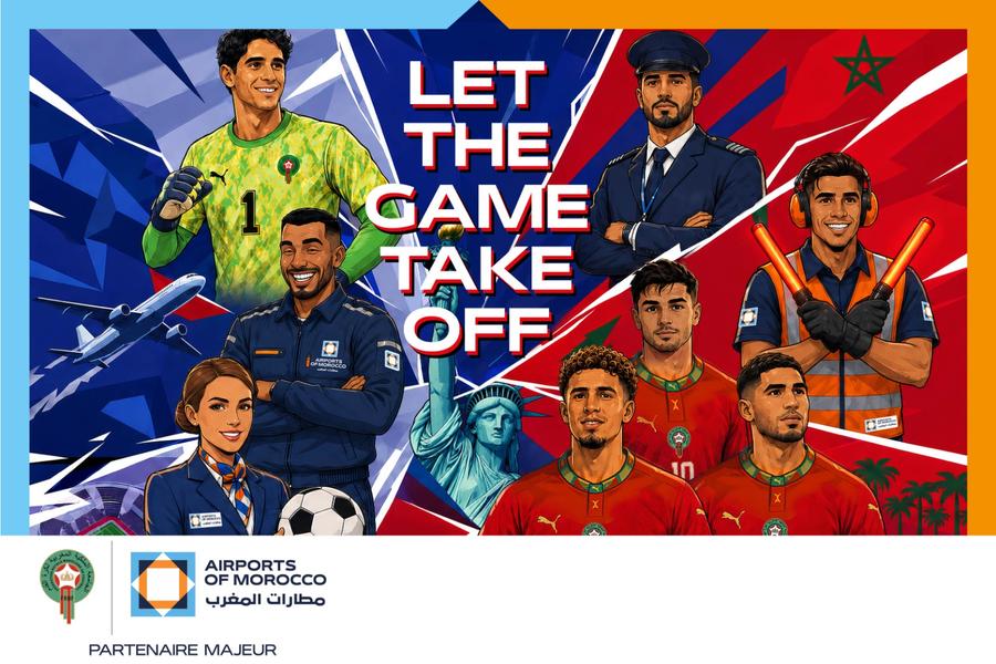 Coupe du monde 2026 : Airports of Morocco lance une campagne nationale aux couleurs des Lions de l’Atlas