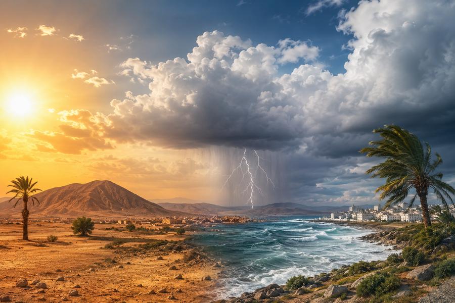 Prévisions météo au Maroc : vent soutenu, chaleur et risques d’averses orageuses ce vendredi
