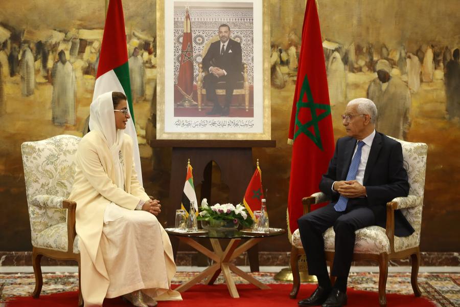 الطالبي العلمي يتباحث مع وزيرة دولة إماراتية