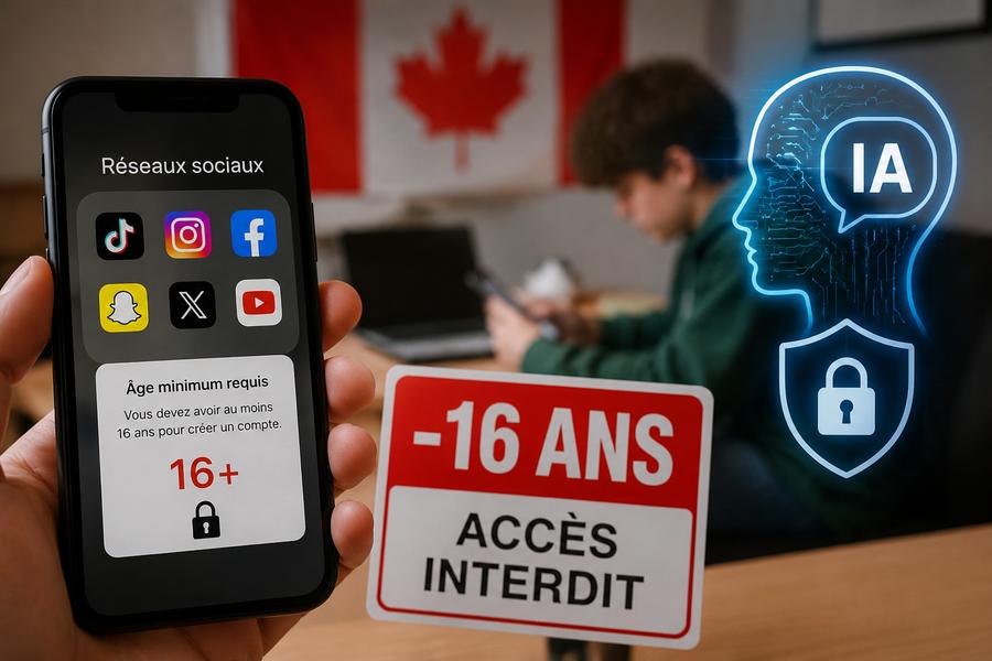 Le Canada veut interdire les réseaux sociaux aux moins de 16 ans et renforcer le contrôle de l’IA