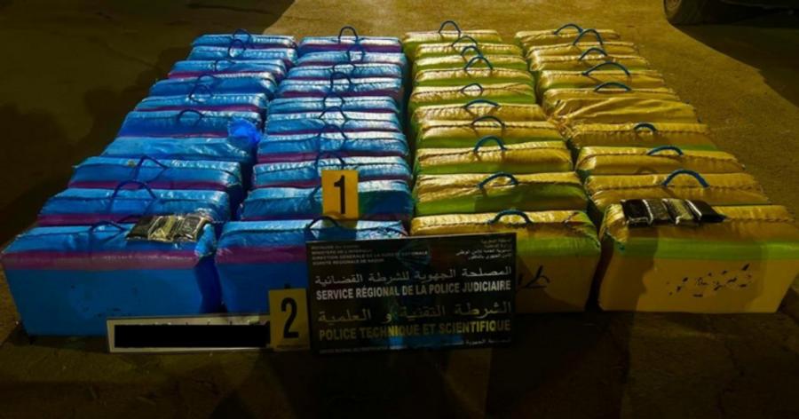 Nearly 1.9 tons of cannabis resin seized in major anti-drug operations in northern Morocco